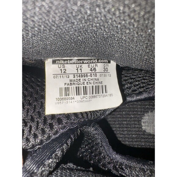 Nike Air Foamposite One Stealth Black Medium-Grey 2012 Men’s size 12 314996-010 - Picture 9 of 10